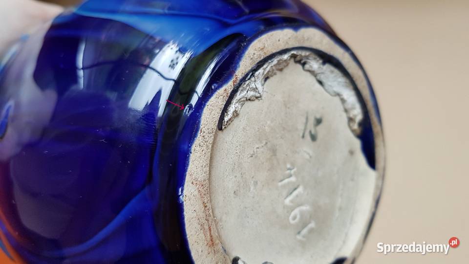Wazon ceramiczny Faiencerie de Thulin Art Deco