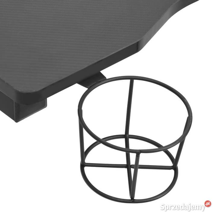 Biurko gamingowe z LED czarne 90x60x75 WM325422 mazowieckie Warszawa sprzedam