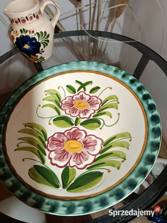 Talerz włoska ceramika Claudio Bernini Antyki, Sztuka, Kolekcje wielkopolskie Biadki