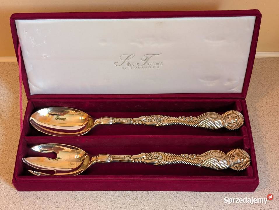 Zestaw łyżek do serwowania platerowany srebrem Piła