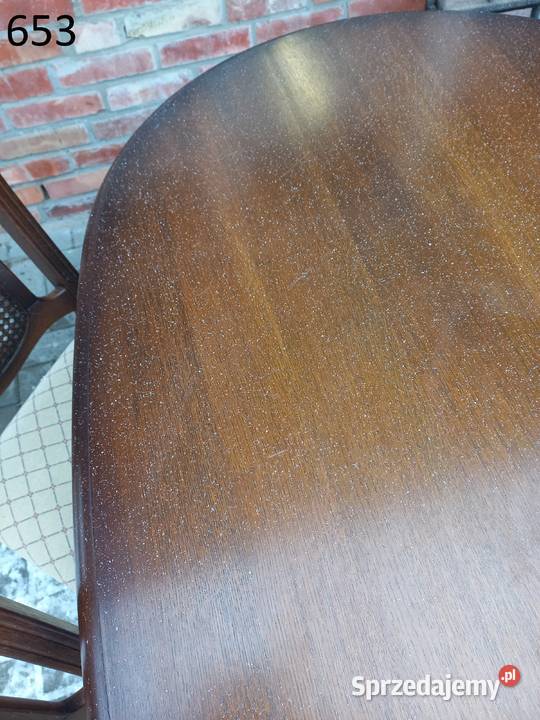 Stół dębowy owalny masywny holenderski 653 Gawroniec