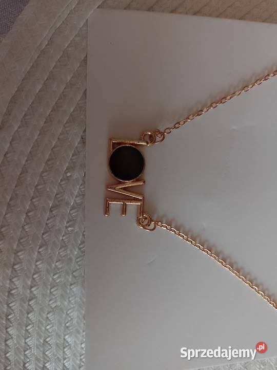 Łańcuszek z zawieszką LOVE Naszyjnik NOWY małopolskie