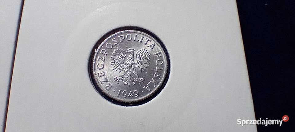 Stare monety 2 grosze 1949 normalna i skrętka