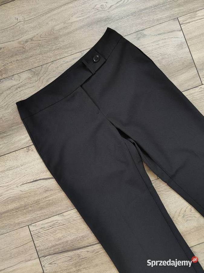 Materiałowe spodnie Vintage Czarne Dzowny 40 42