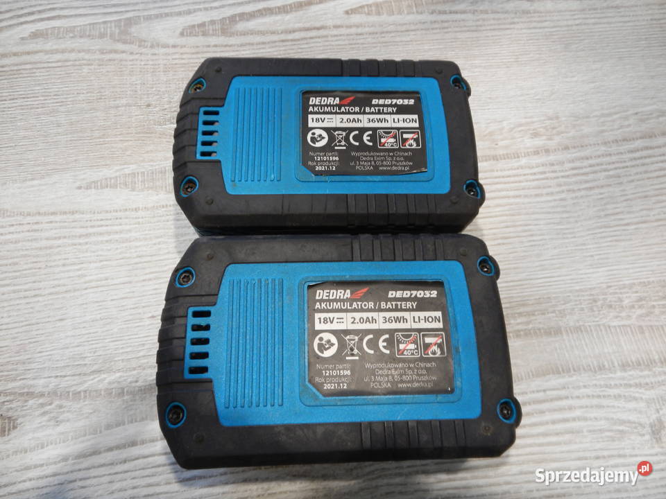 Zestaw Dedra DED7040 DED7050 Ładowarkę DED7038 2 podkarpackie Leżajsk