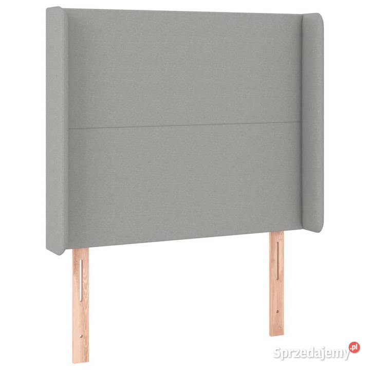 Zagłówek do łóżka z LED jasnoszary 93x16x118128