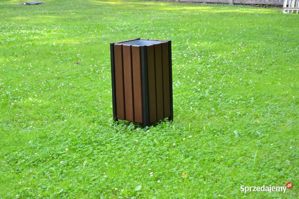 Kosz na śmieci uliczny miejski parkowy stalowy Lublin