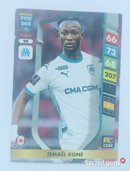 Ismael Kone 90 karta Fifa 365 Adrenaline XL 2025 małopolskie Zbylitowska Góra