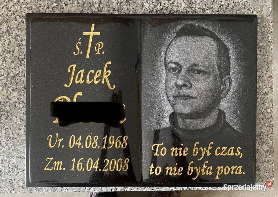 PROMOCJA Książka granitowa nagrobna litery Jaworzyna Śląska