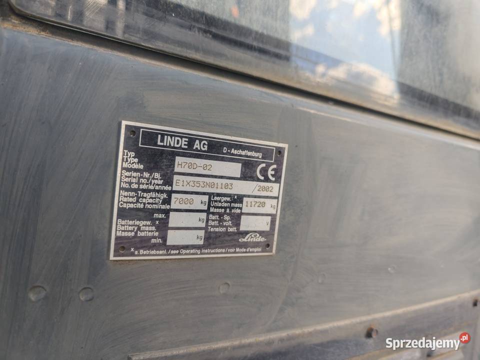 Wózek widłowy Linde H70 diesel 565 wys Suchedniów sprzedam