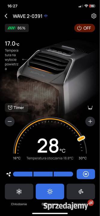 Klimatyzacja Ecoflow Wave 2 bateria zestaw Nowa Wieś Legnicka
