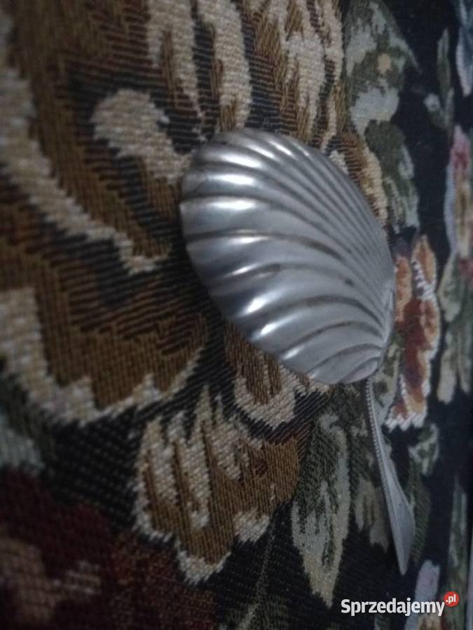 Stara Łyżeczka do cukiernicy zdobiona sygnowana Pozostałe Ruda Śląska