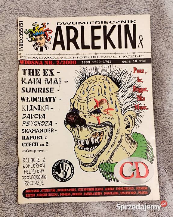 Arlekin 8 Wiosna 22000 Fanzine punk hardcore Czasopisma