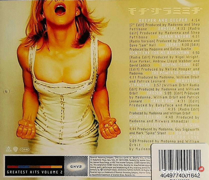 Wspaniały Album CD MADONNA Album Greatest Hits 1 płyta Skierniewice