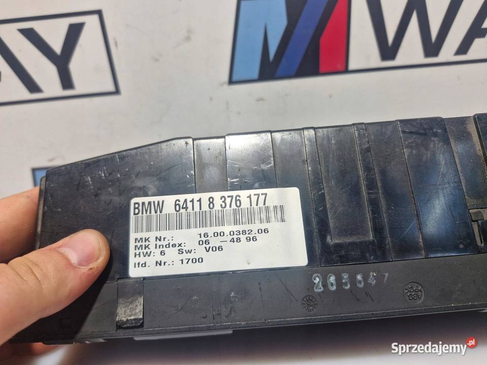 BMW E38 PANEL NAWIEWU KLIMATYZACJI 8376177 dolnośląskie