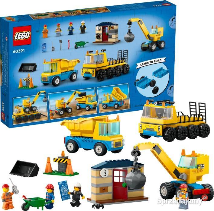 LEGO City 60391 Ciężarówki i dźwig z kulą Lego Poznań