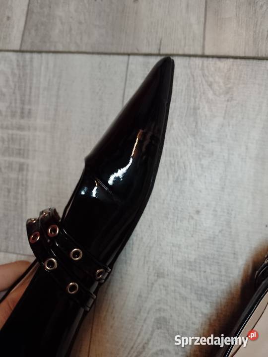 40 Czarne baleriny wieczorowe z zapięciem NOWE Kraków