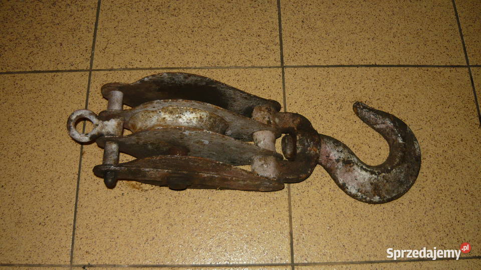 Zblocze hakowe bloczek krążek budowlany linowy