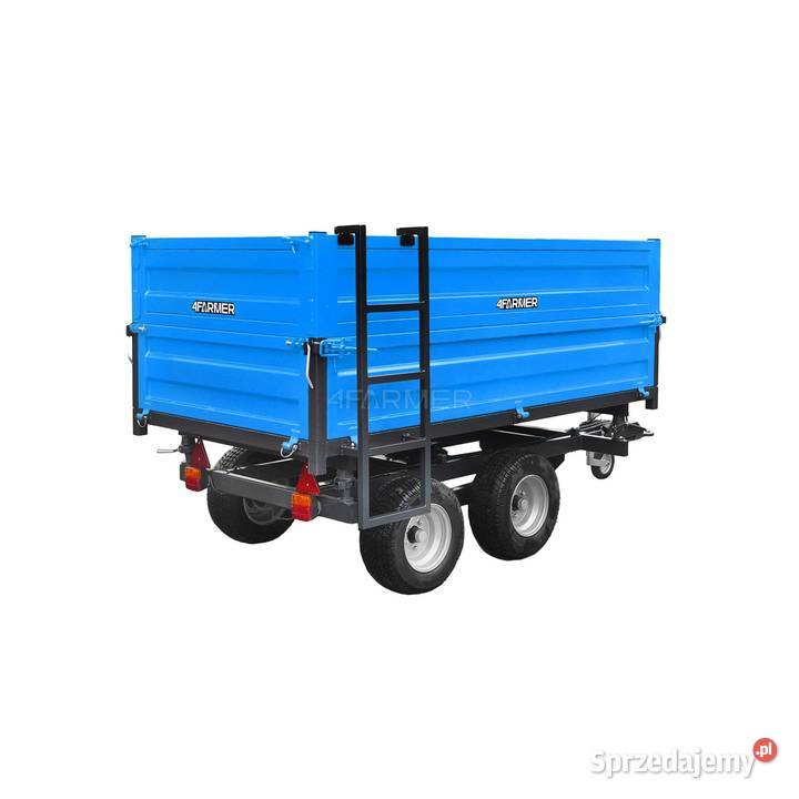 Przyczepa rolnicza dwuosiowa 25T z kiprem i Tajęcina