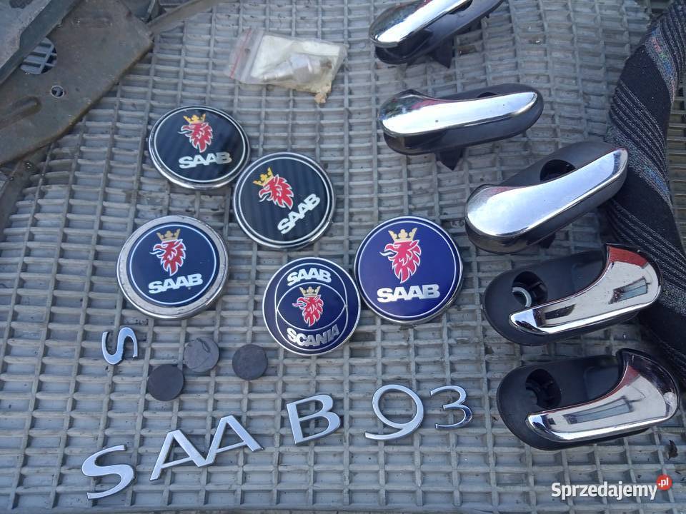 Saab 93 95 klamki wewnetrzne emblamat chromowane Pozostałe podkarpackie Stalowa Wola