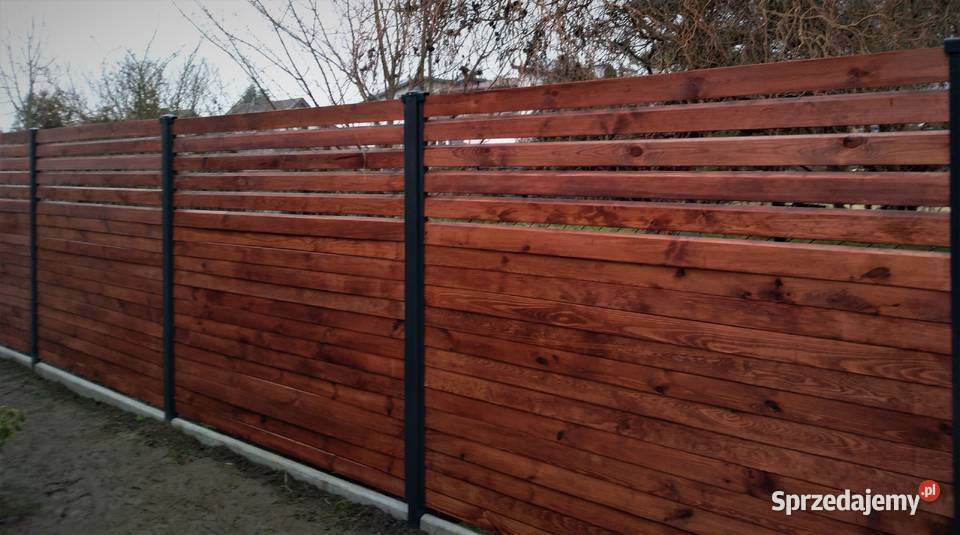 Drewniane ogrodzenia pełne dolnośląskie Trzebnica