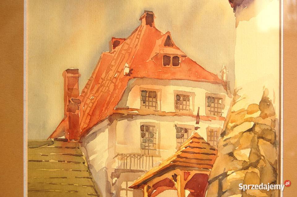 Jan Grabski akwarela Kazimierz Dolny 1997 r Lublin