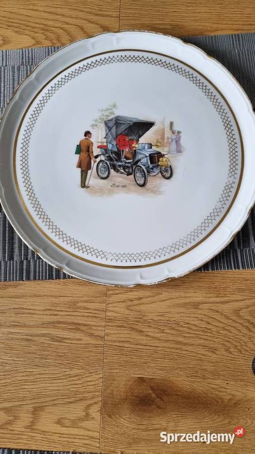 Talerz Dekoracyjny Kolekcjonerski Fiat 1901 Wola Podłężna