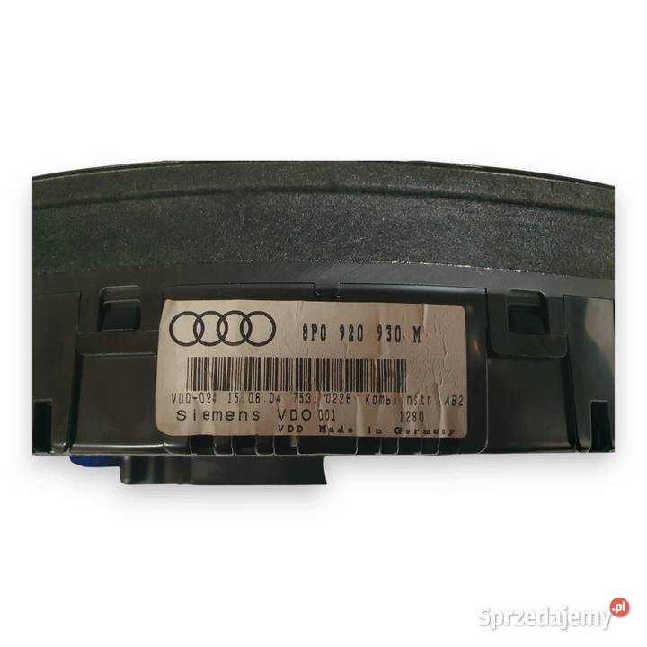 LICZNIK ZEGARY 8P0920930M Audi A3 8P 20 TFSI 32 osobowe Chełm