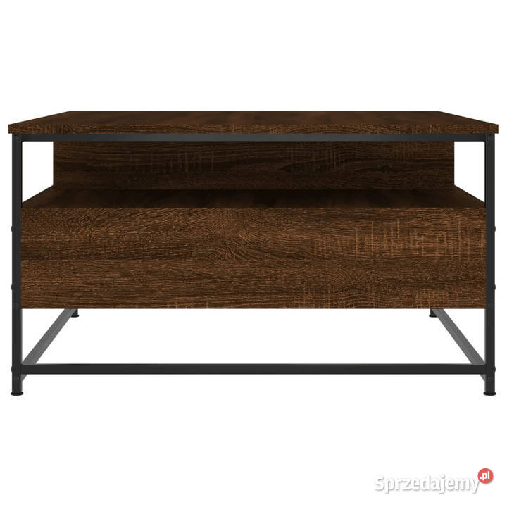 Stolik kawowy brązowy dąb 80x80x45 WM835293