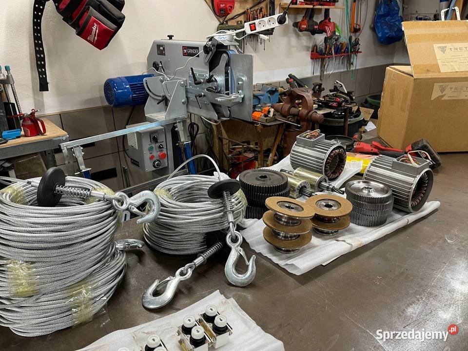 Wciągarka budowlana linowa 230V podnoszenie 500 Brzezie