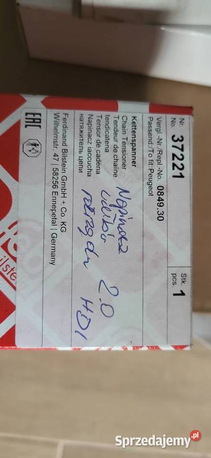 Zestaw rozrządu 20 hdi góra Citron Peugeot Bolesławice