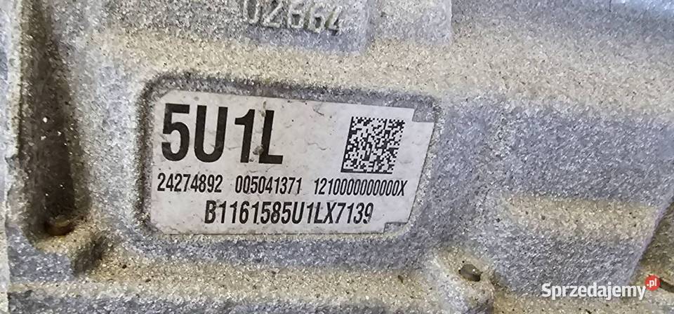 SKRZYNIA AUTOMATYCZNA CHEVROLET CORVETTE C7 5U1L osobowe Lipno sprzedam