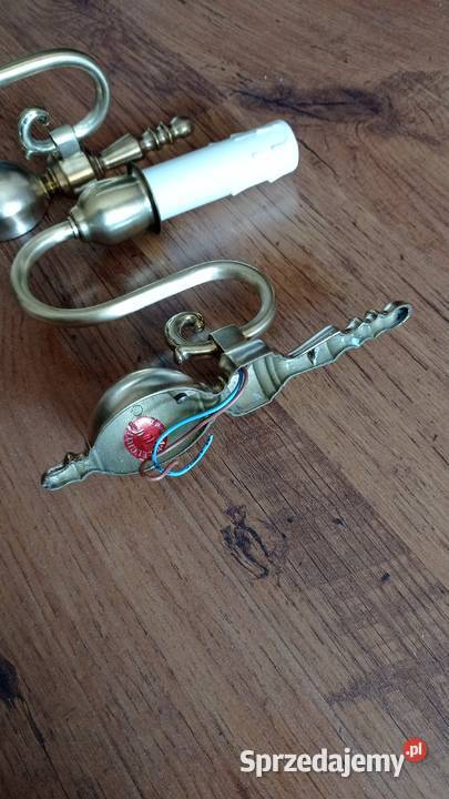 Stare mosiężne kinkiety Włocławek