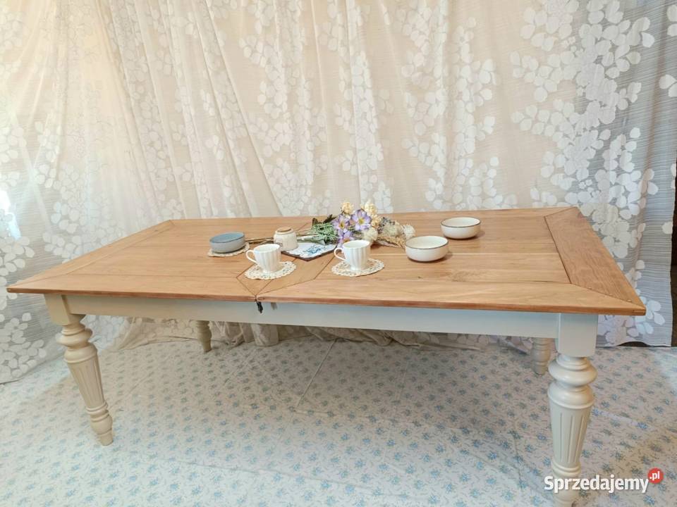 Stół rozkładany drewniany 100210290 duży Dubeczno