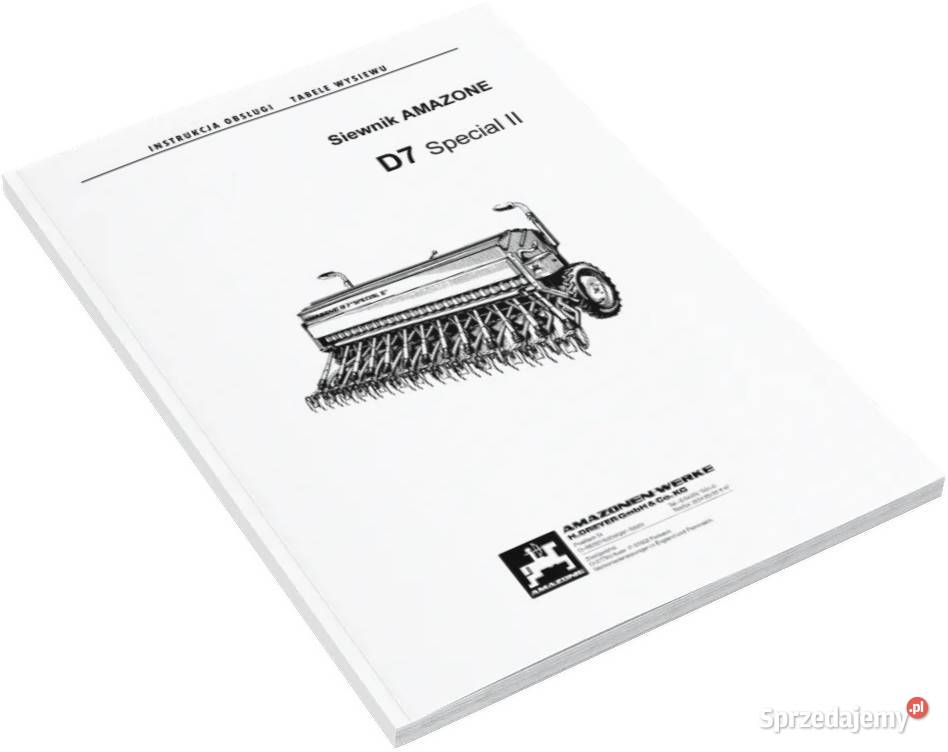 Amazone ed 452 602 k Instrukcja katalog obsługi Pozostałe Szamotuły