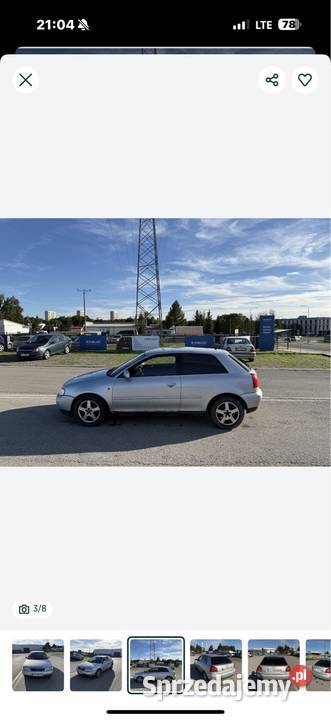 Audi A3 8 L 16 BenzynaGaz Klimatronik Elektryka wielofunkcyjna kierownica