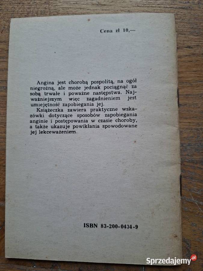 Angina i jej skutki Teofila Bystrzanowska Kraków