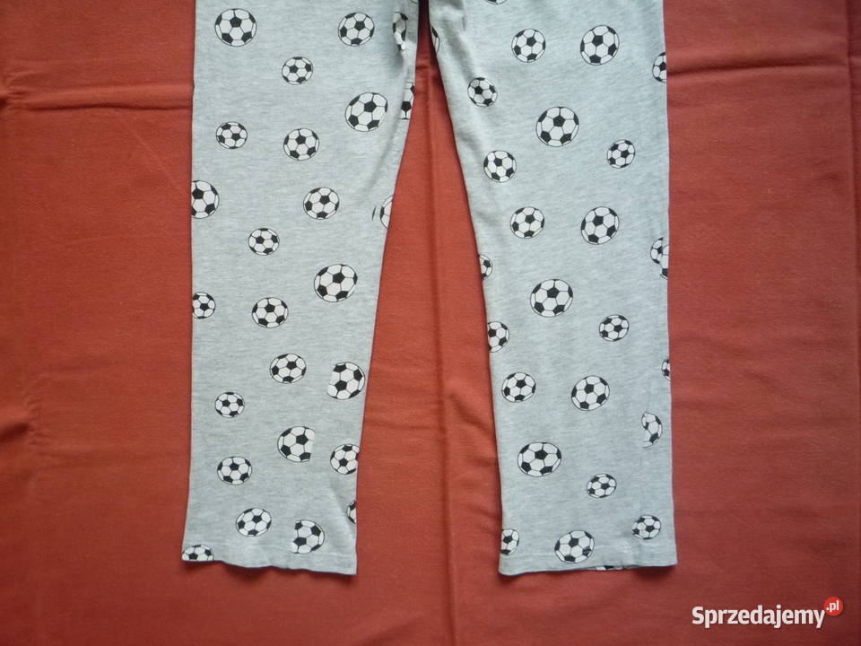 Sinsay 128134 Spodnie piżamy Szare piłka nożna Rozmiar 128 Piżamy i szlafroki zachodniopomorskie Szczecin
