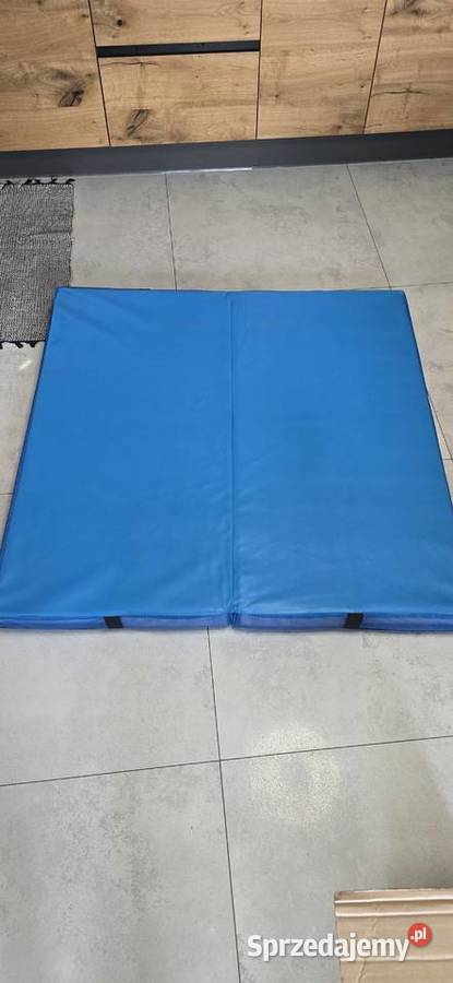 SKŁADANA MATA GIMNASTYCZNA 122x122x10 NIEBIESKA Błaszki sprzedam