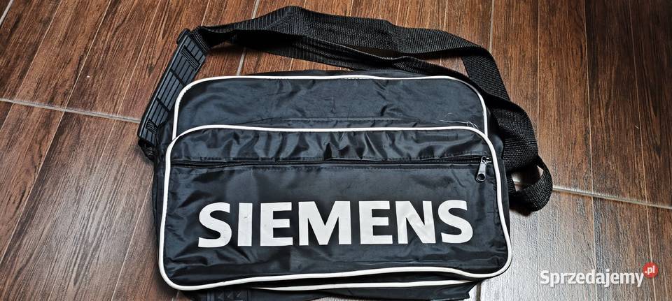 Siemens Torba nowa na ramię czarna biała 40x27 Na ramię  Torby i torebki Gliwice