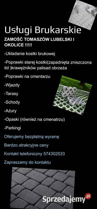 Usługi Brukarskie Zamość usługi budowlane