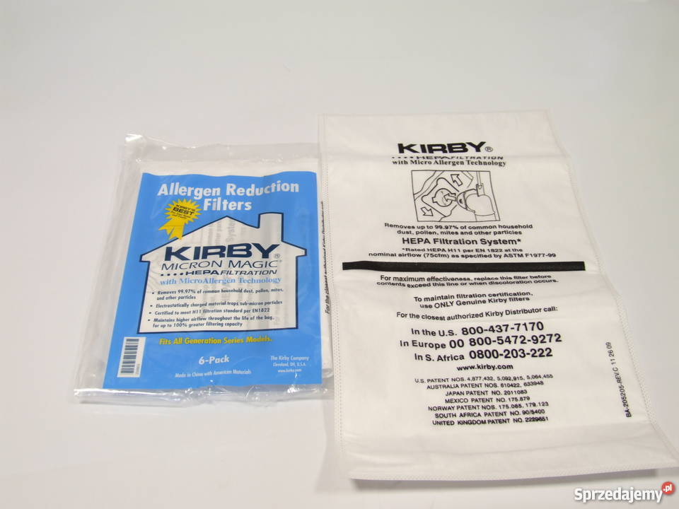 Oryginalne worki Kirby Allergen Reduction 6opk Wrocław