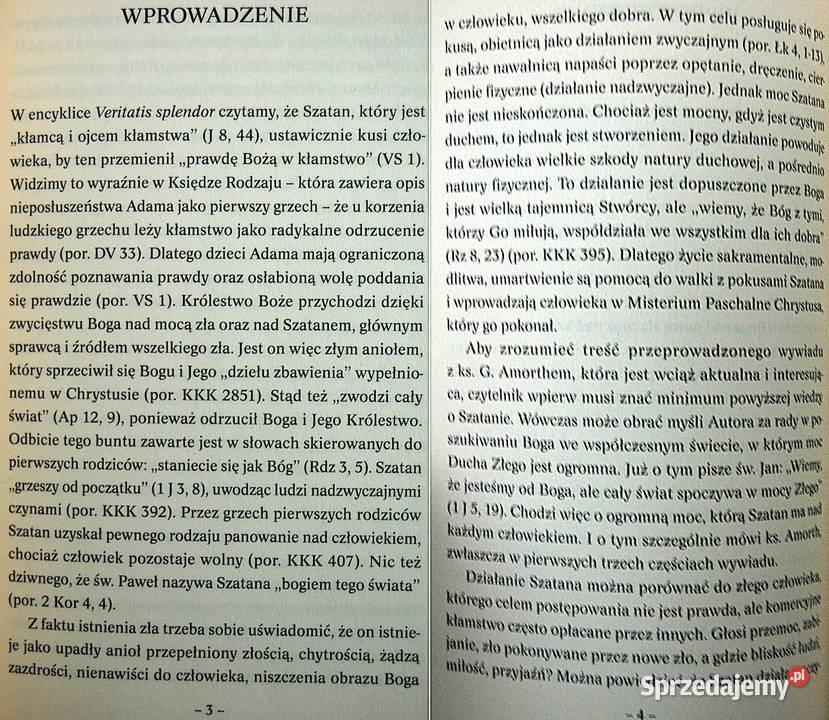 Ks Gabriele Amorth Spotkałem Szatana Lublin sprzedam