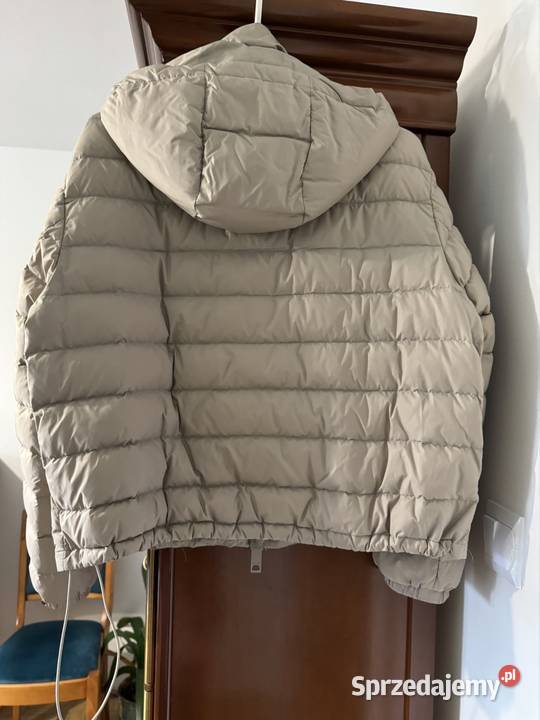 Kurtka puchowa XS Massimo Dutti beżowa z Płaszcz zimowy Kurtki i płaszcze