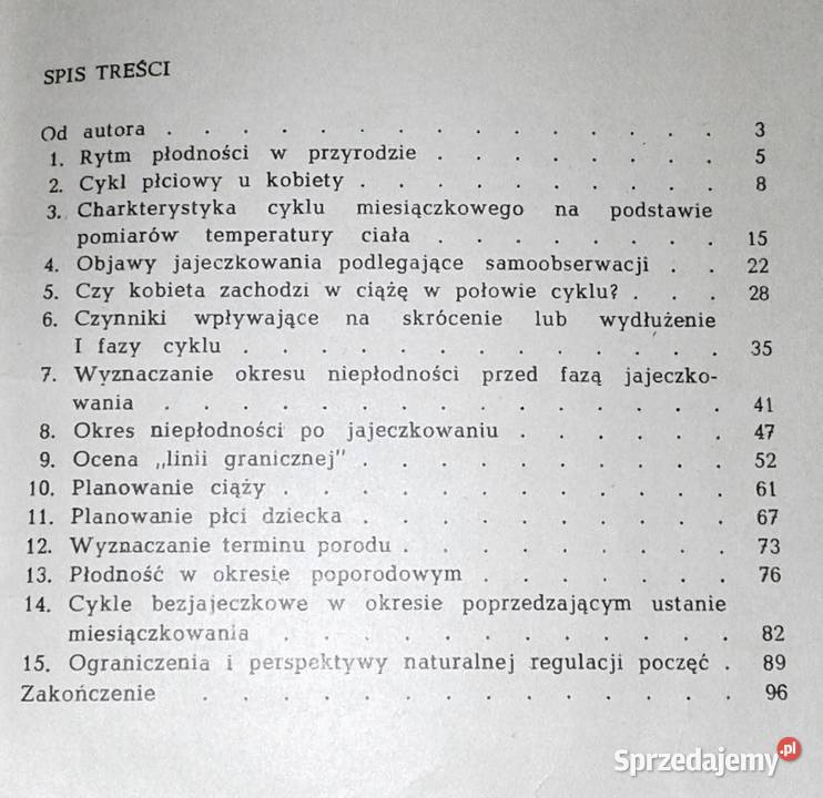 Naturalny rytm płodności Włodzimierz Fijałkowski lubelskie Chełm