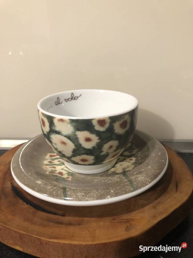 Oryginalna włoska filiżanka vintage firmy Thun wielokolorowy Ciepielów