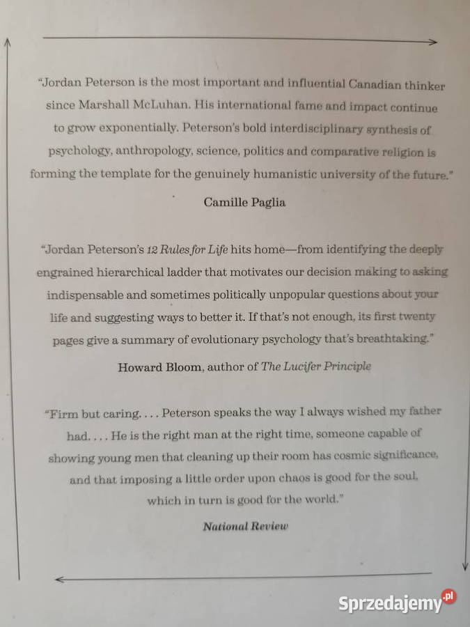 12 rules for life angielskie książki księgarnia Warszawa