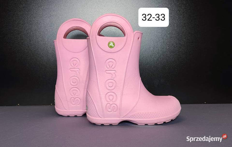 CROCS kalosze dziecięce rozmiar 3233 J1 różowe Jasień