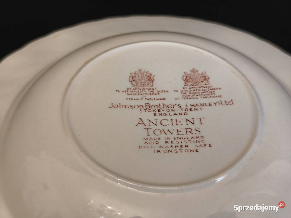 Talerz obiadowy głęboki Johnson Brothers lubelskie Chełm