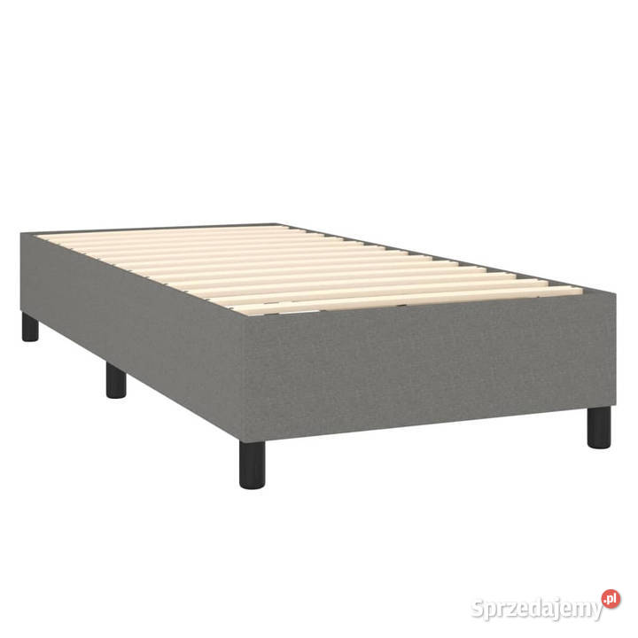 Łóżko kontynentalne z materacem ciemnoszara 128cm sprzedam